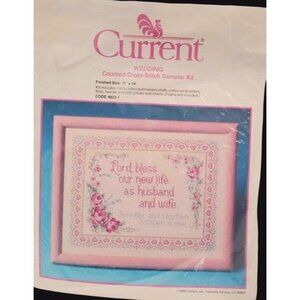 Current Wedding Sampler Kit "Lord Bless Our New Life As Husband & Wife" Cross-St